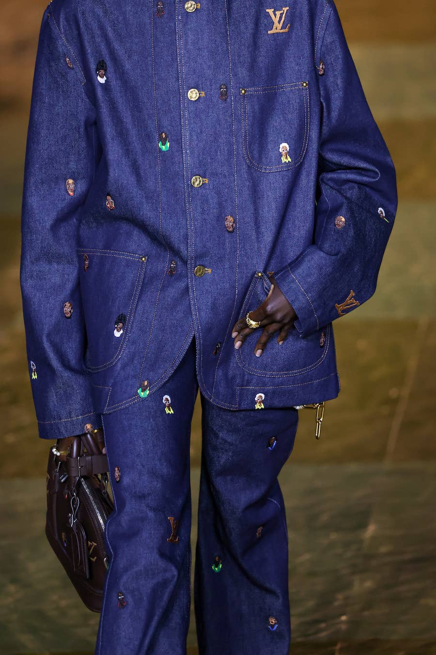 HypeNeverDies on X: LOUIS VUITTON Pixelated Pants And Jacket By PHARRELL  WILLIAMS First Look 👀  / X