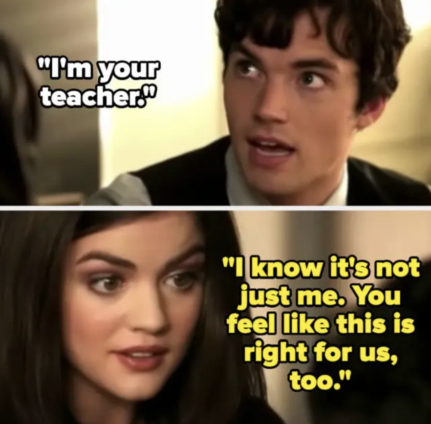 Screenshots from "Pretty Little Liars"
