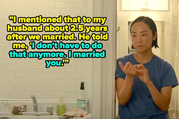 Greta standing in the bathroom from "past lives"