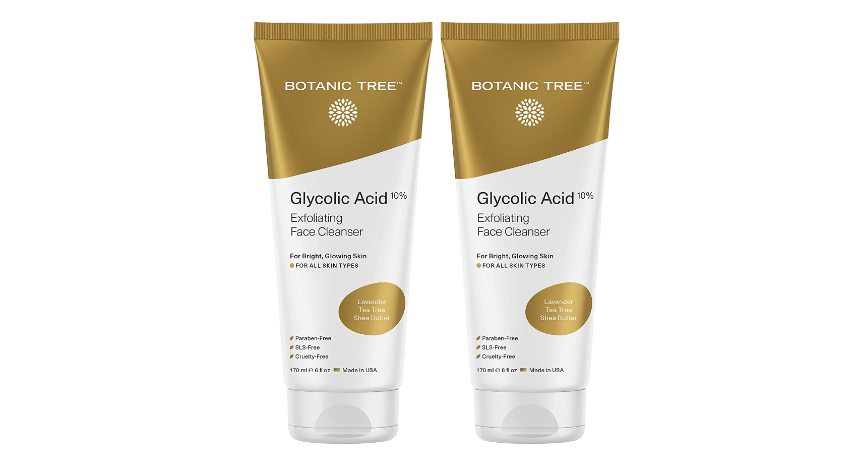 Two tubes of the exfoliating facial cleanser