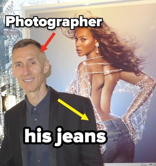 Klinko with a photo of Beyoncé wearing the jeans and diamond top