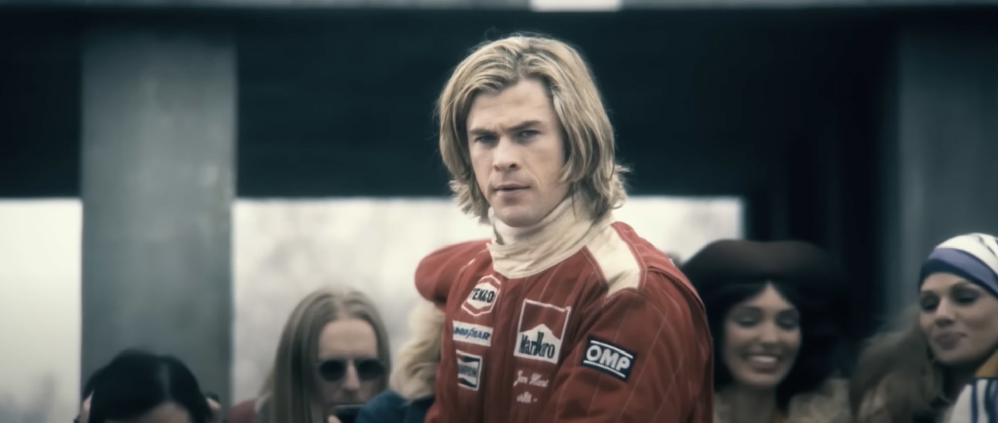 Chris Hemsworth as a racer