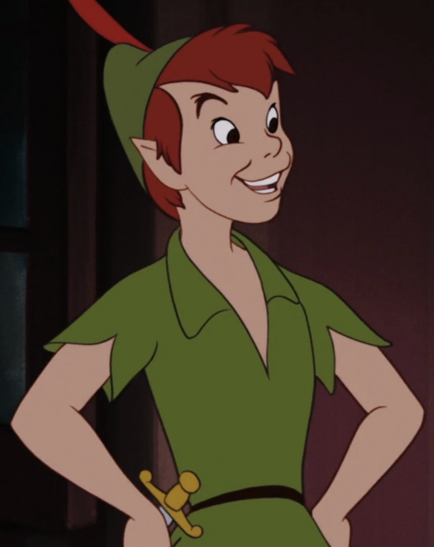 Peter Pan in his iconic green outfit