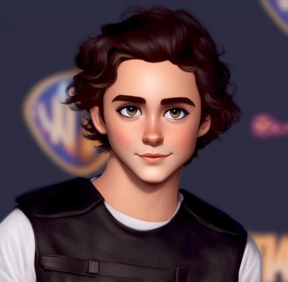 Cartoon Timothée Chalamet