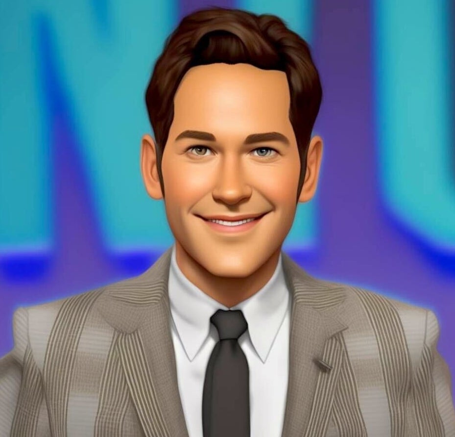 Cartoon Paul Rudd