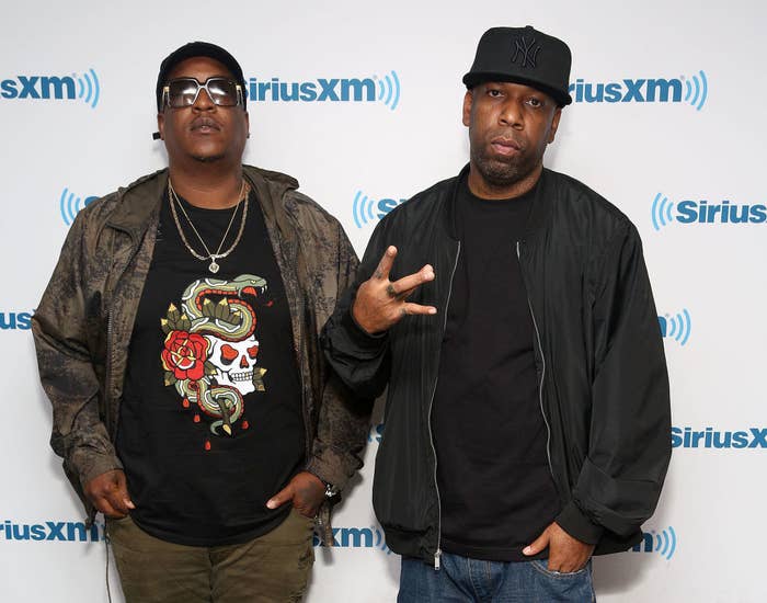 members of outlawz at a sirius xm event