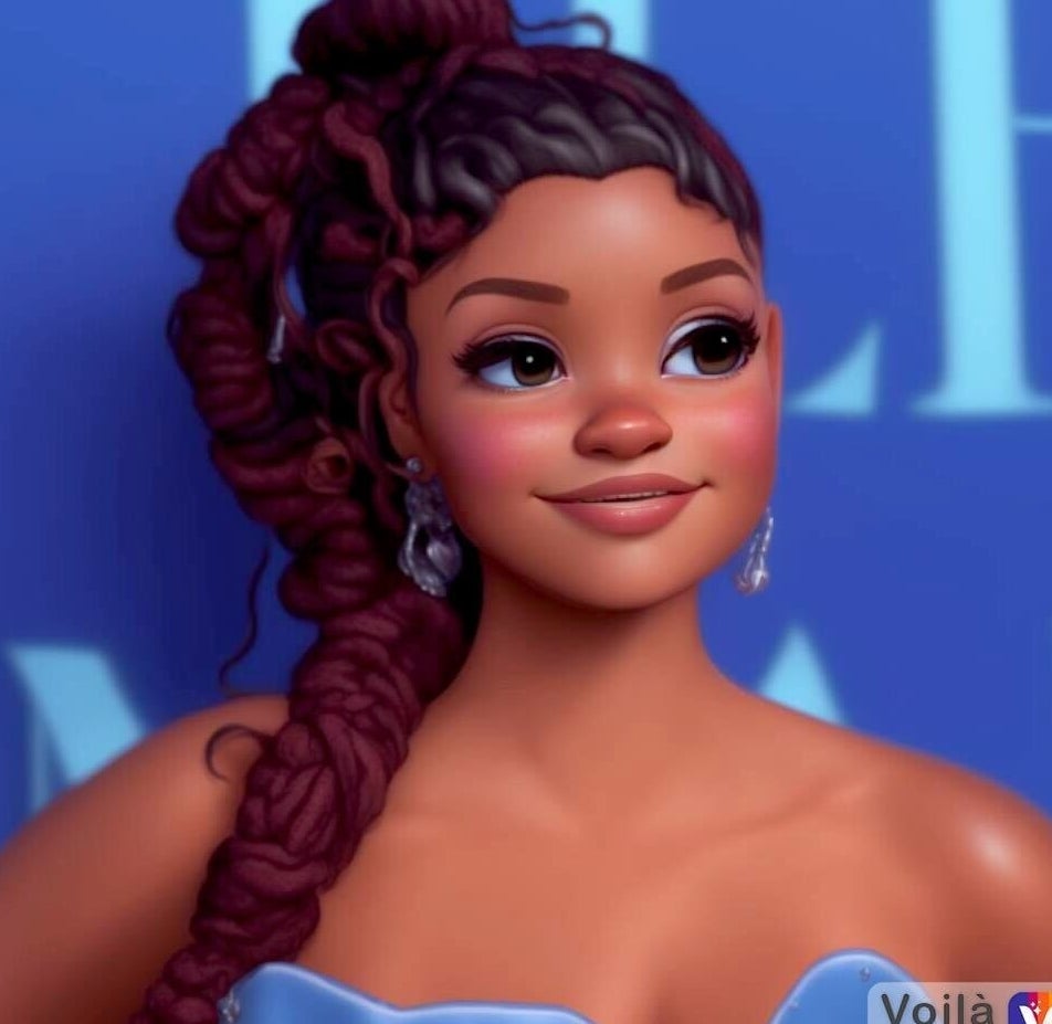 Cartoon Halle Bailey