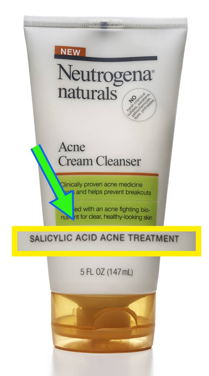 a bottle of facial cleanser