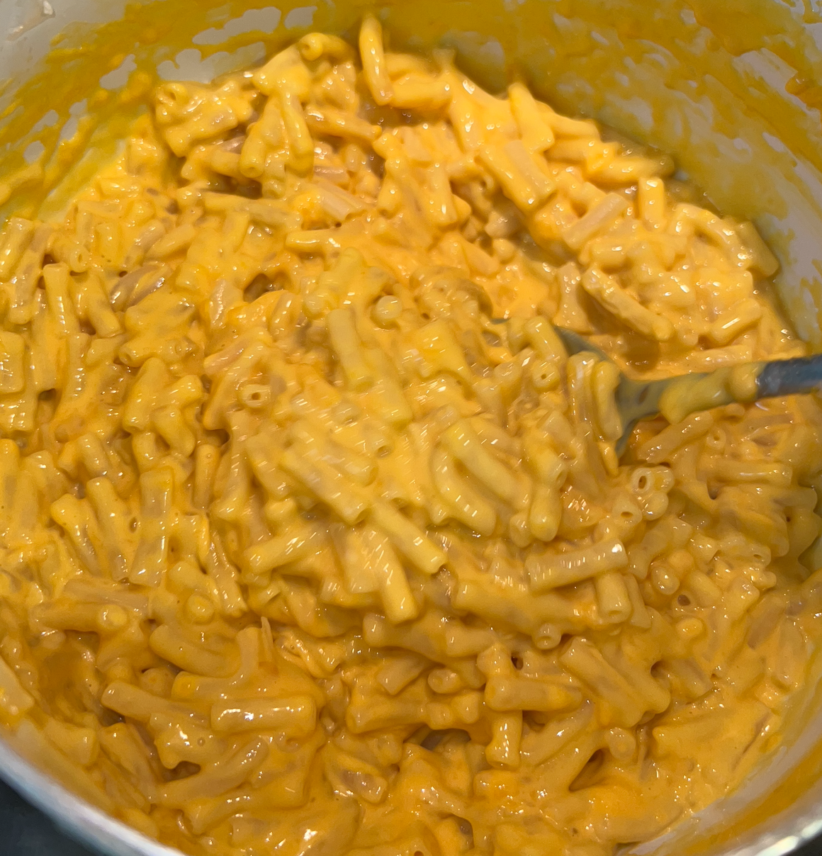 The mac &#x27;n&#x27; cheese mixed up