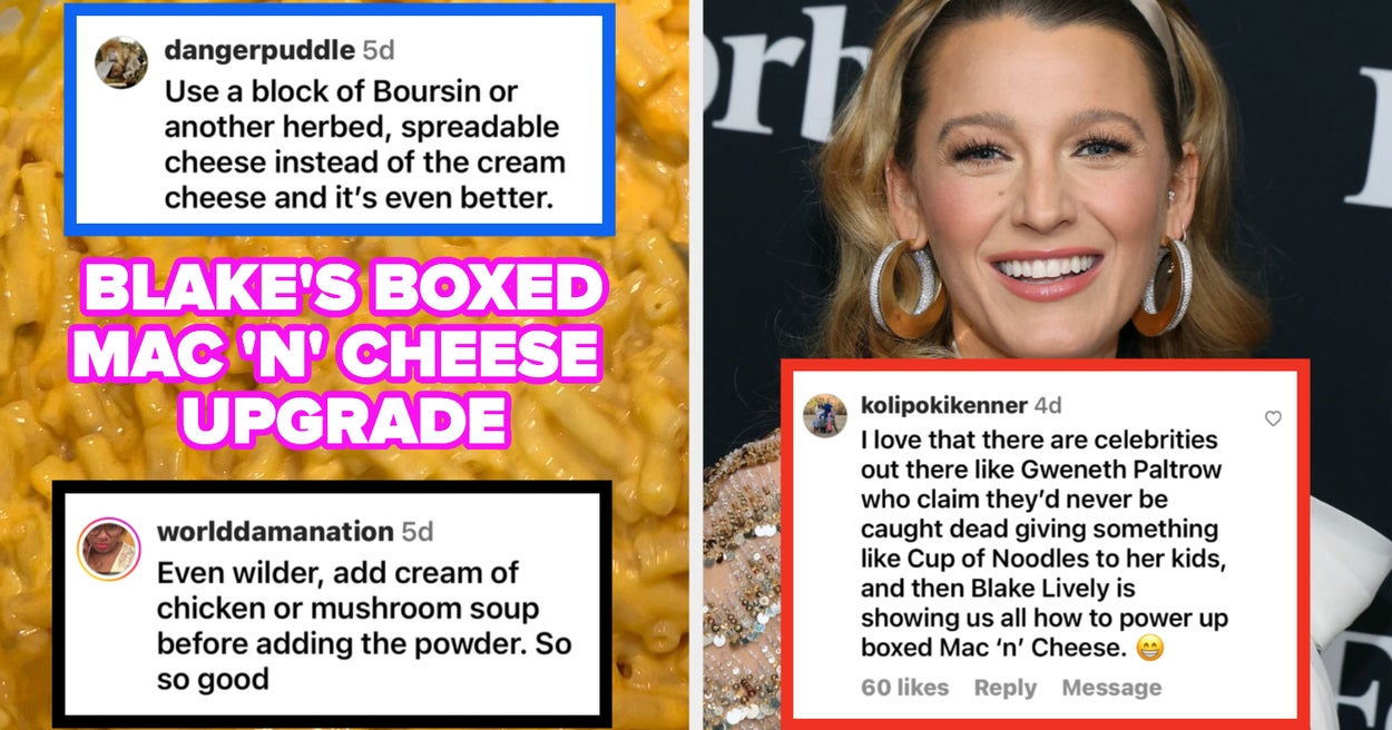 Blake Lively’s Hack To Elevate Boxed Mac ‘N’ Cheese Is So Good It’s Unreal