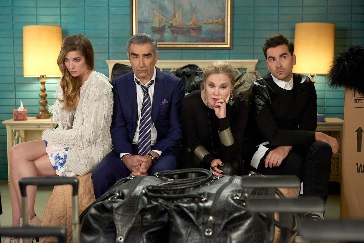 The cast of "Schitt's Creek"