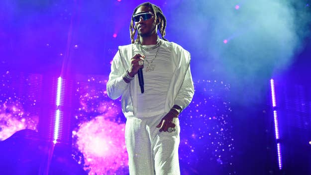 future is seen performing on a stage