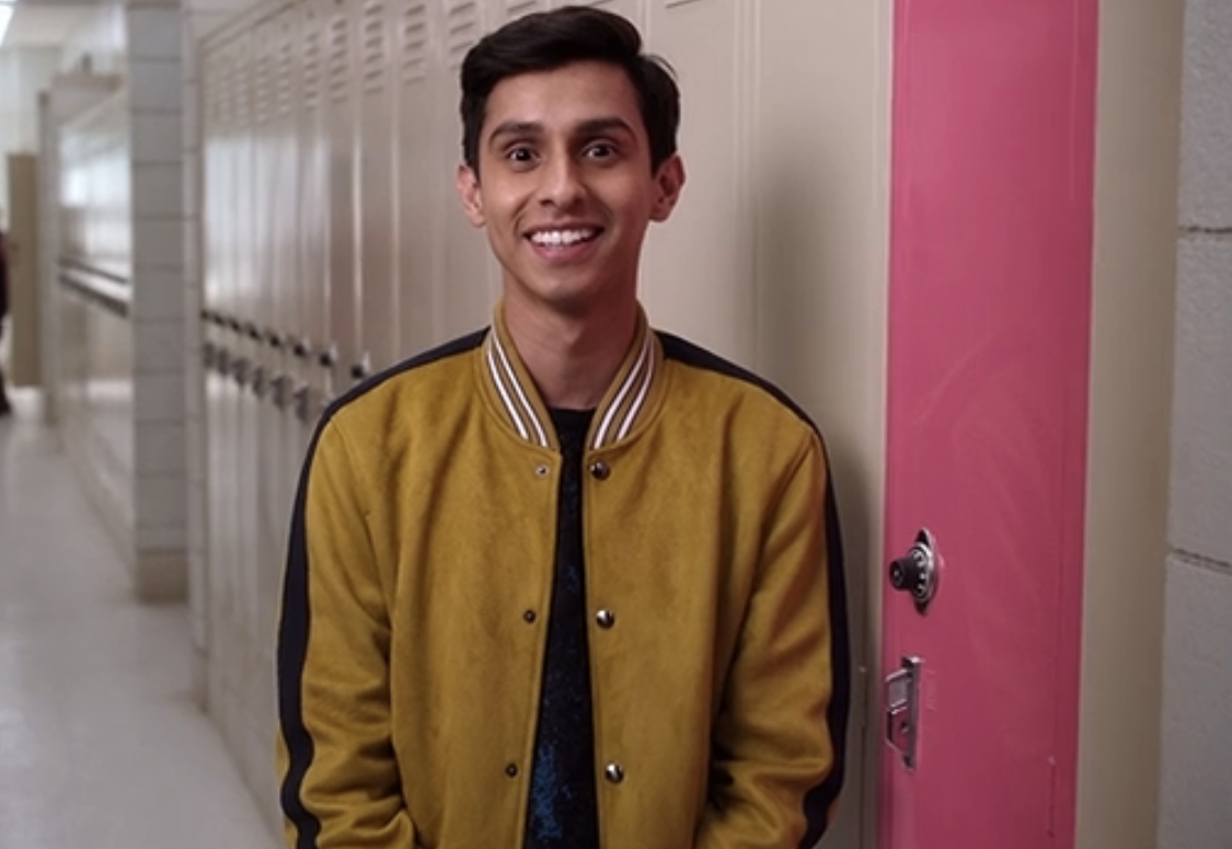 Frankie Rodriguez as Carlos in the high school hallway