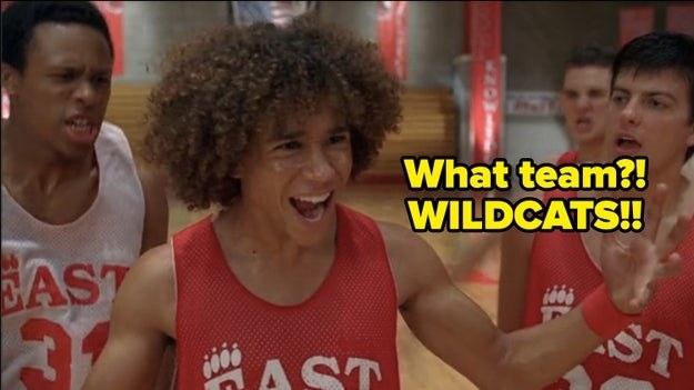 Corbin Bleu as Chad saying, &quot;What team? Wildcats!&quot;
