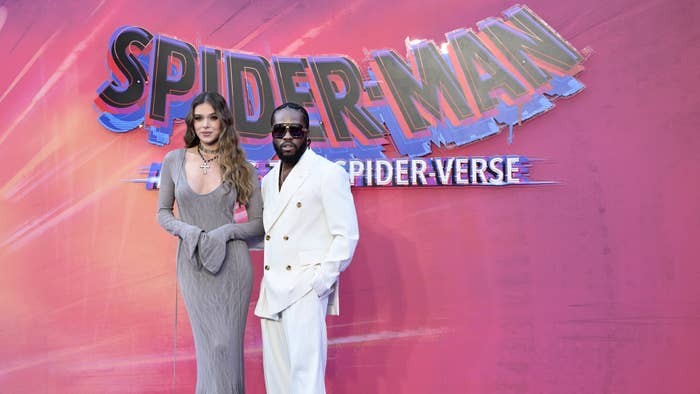 hailee and shameik are pictured on the red carpet