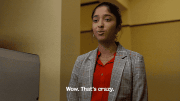 gif of devi saying wow that&#x27;s crazy