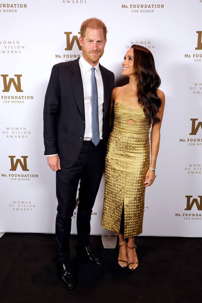 The couple at a red carpet event