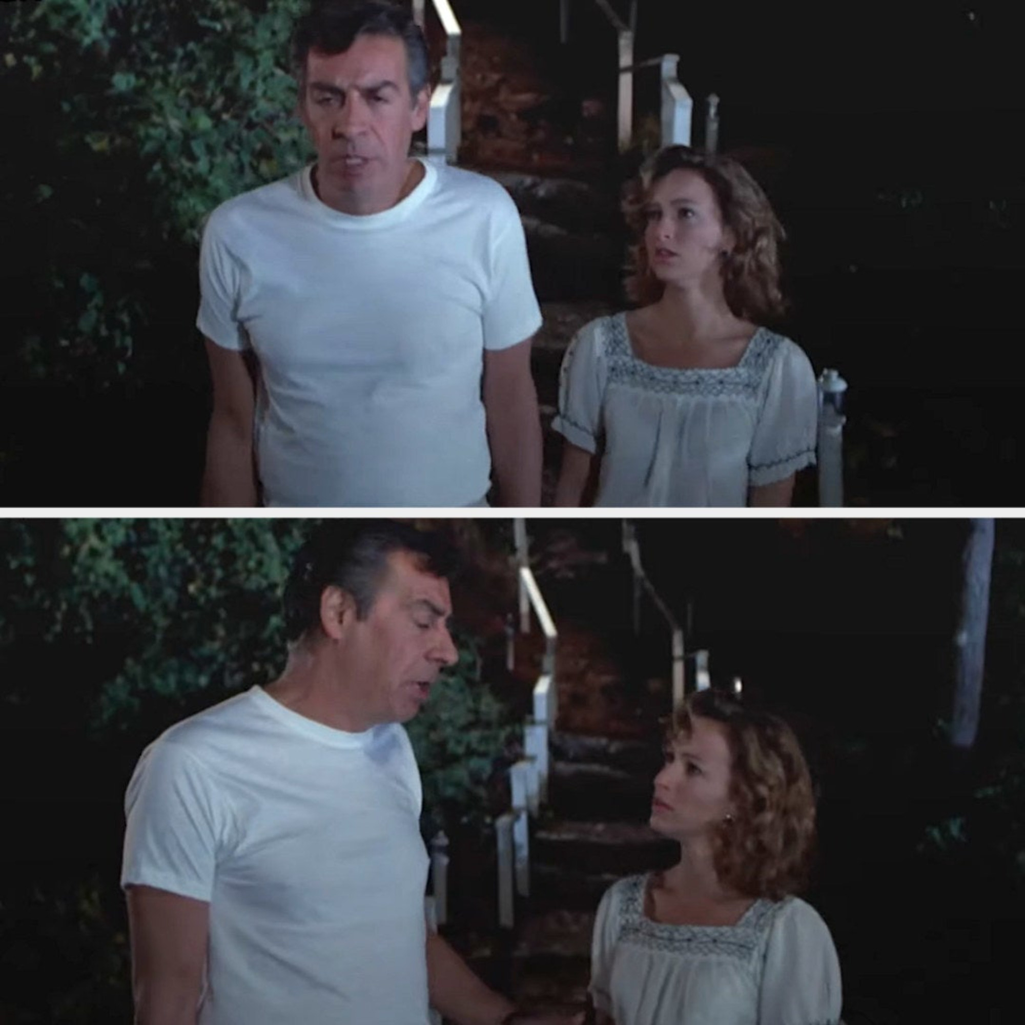 father telling his daughter, you're the person i thought you were, baby i'm not sure who you are. i don't want you to have anything to do with those people again