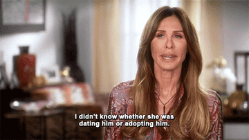 Carole Radziwill saying &quot;i didn&#x27;t know whether she was dating him or adopting him&quot;