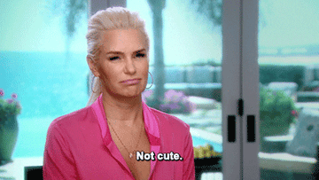 Yolanda Hadid being unimpressed and saying &quot;not cute&quot;