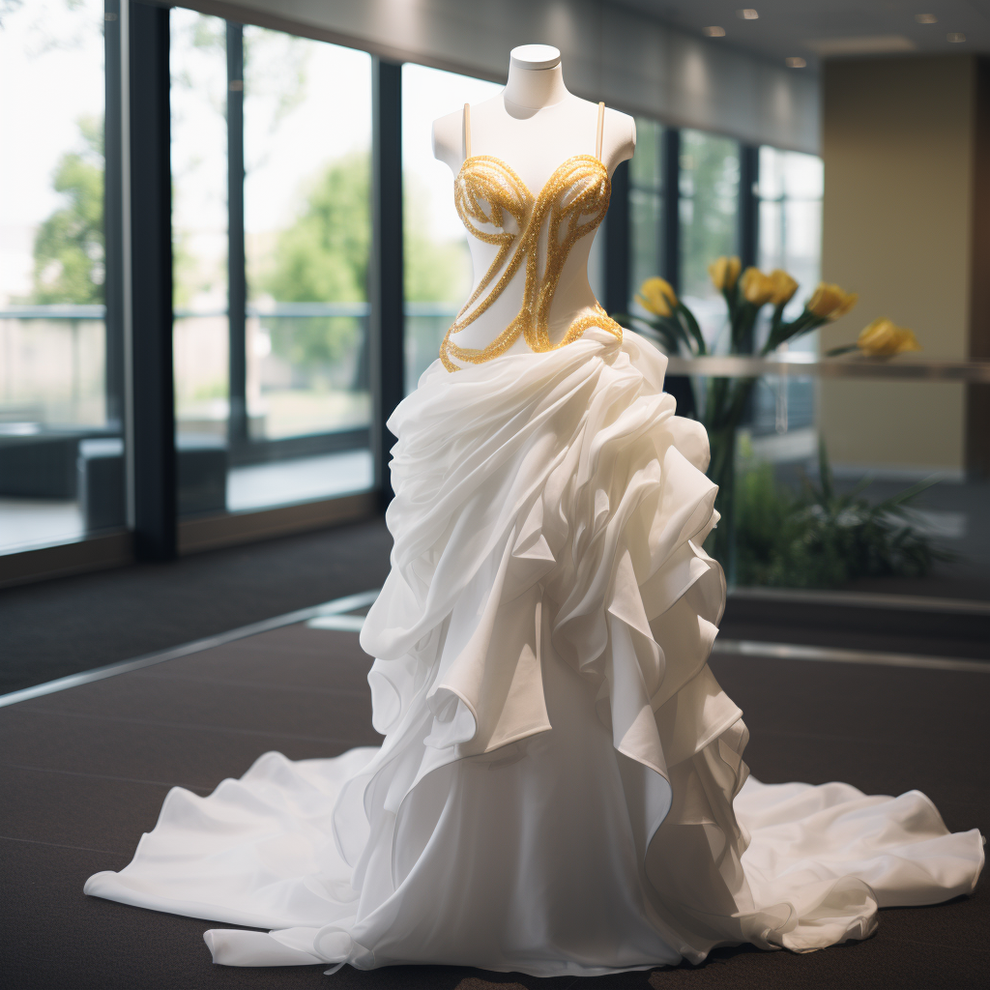 AI Photos Of Fast Food Wedding Dresses