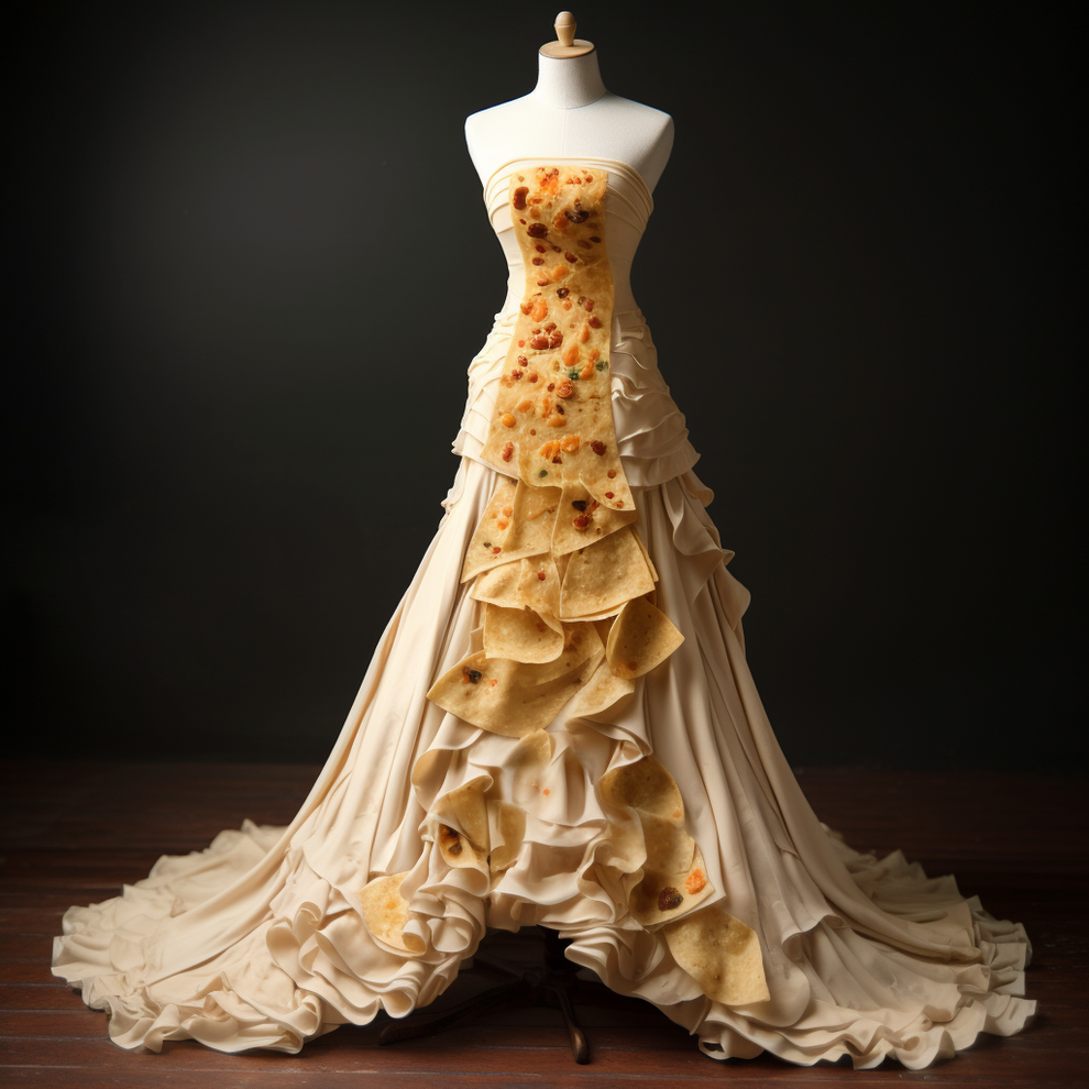 AI Photos Of Fast Food Wedding Dresses