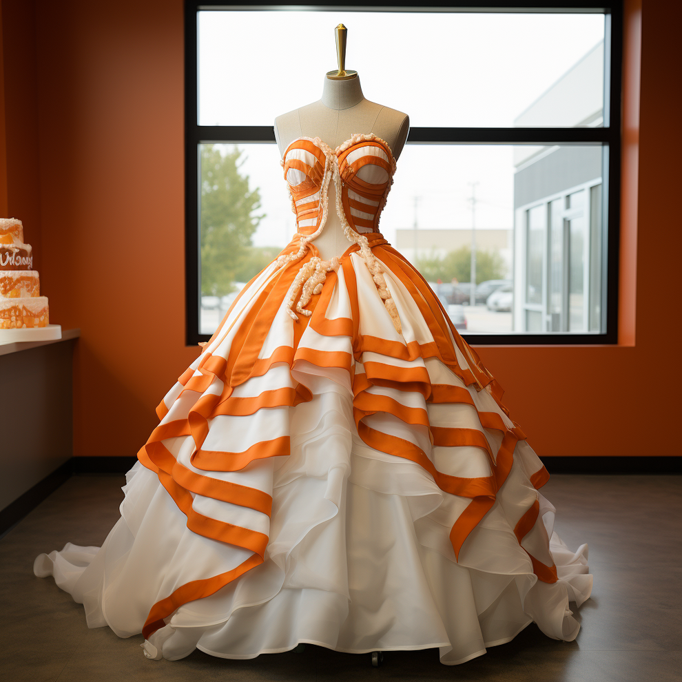 AI Photos Of Fast Food Wedding Dresses