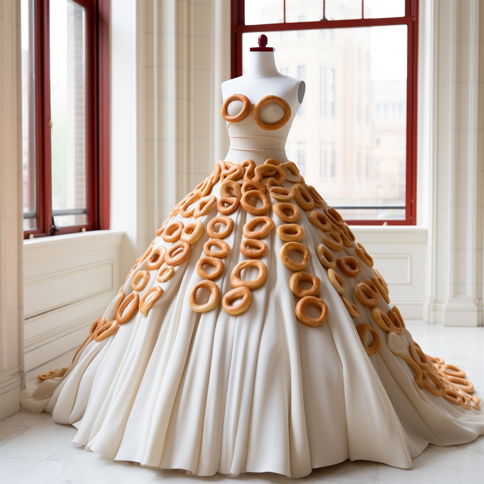 AI Photos Of Fast Food Wedding Dresses