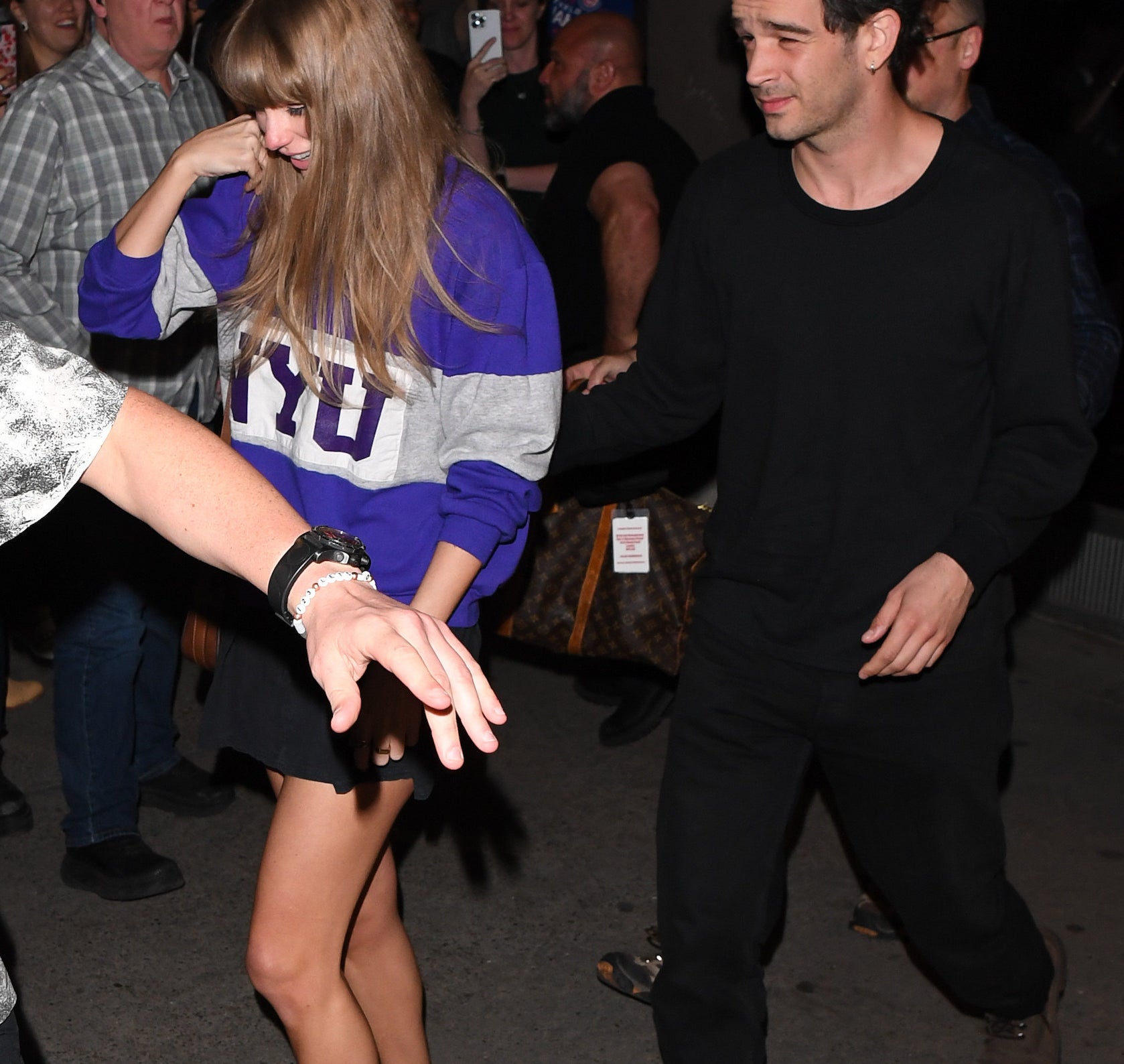 Taylor and Matty walking together