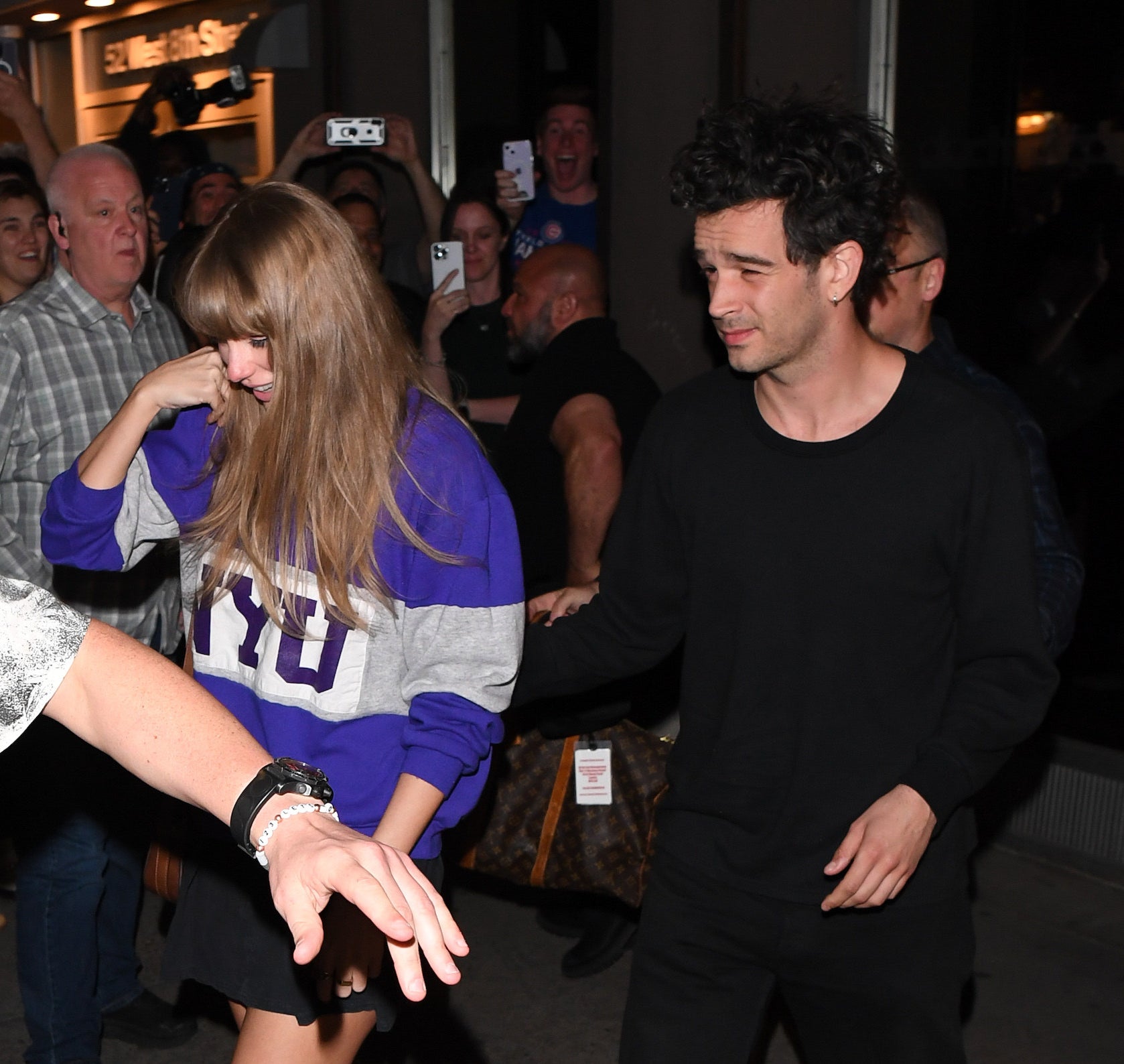 Taylor and Matty walking together