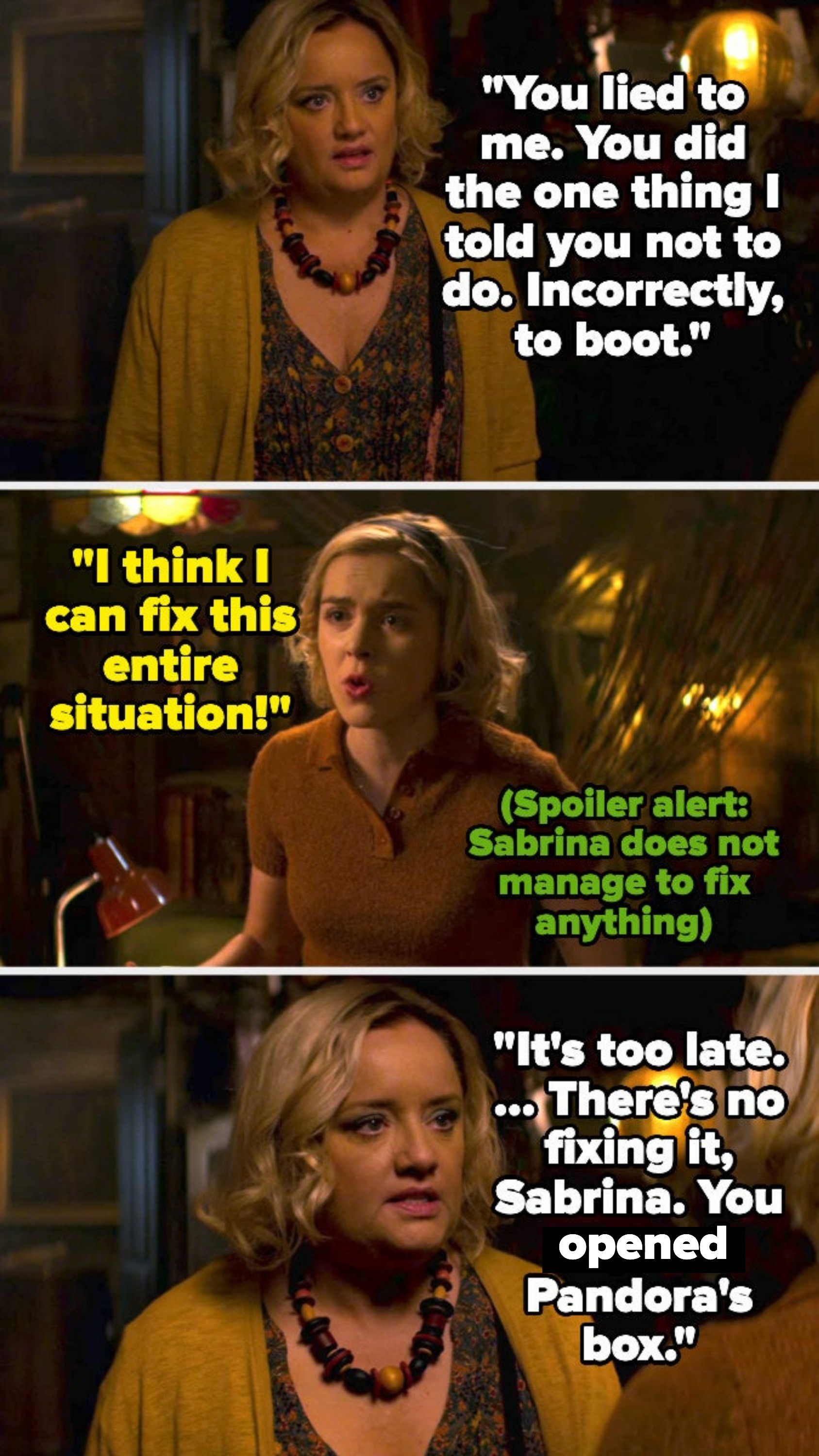 Screenshots from &quot;Chilling Adventures of Sabrina&quot;
