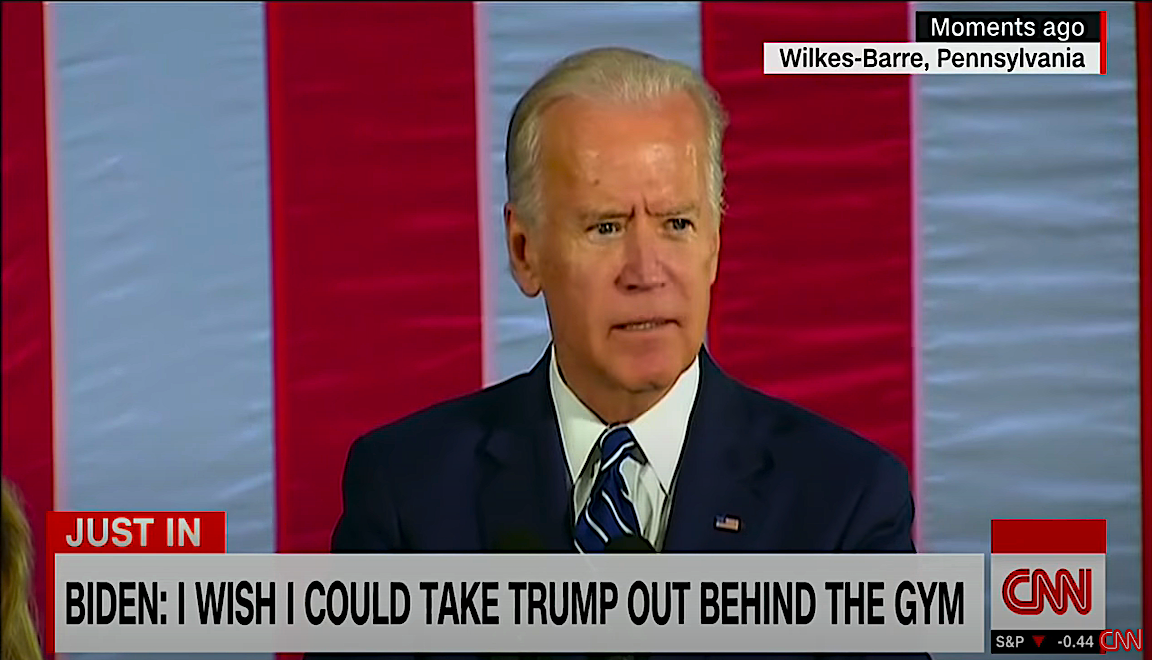 &quot;Biden: I wish I could take Trump out behind the gym&quot;