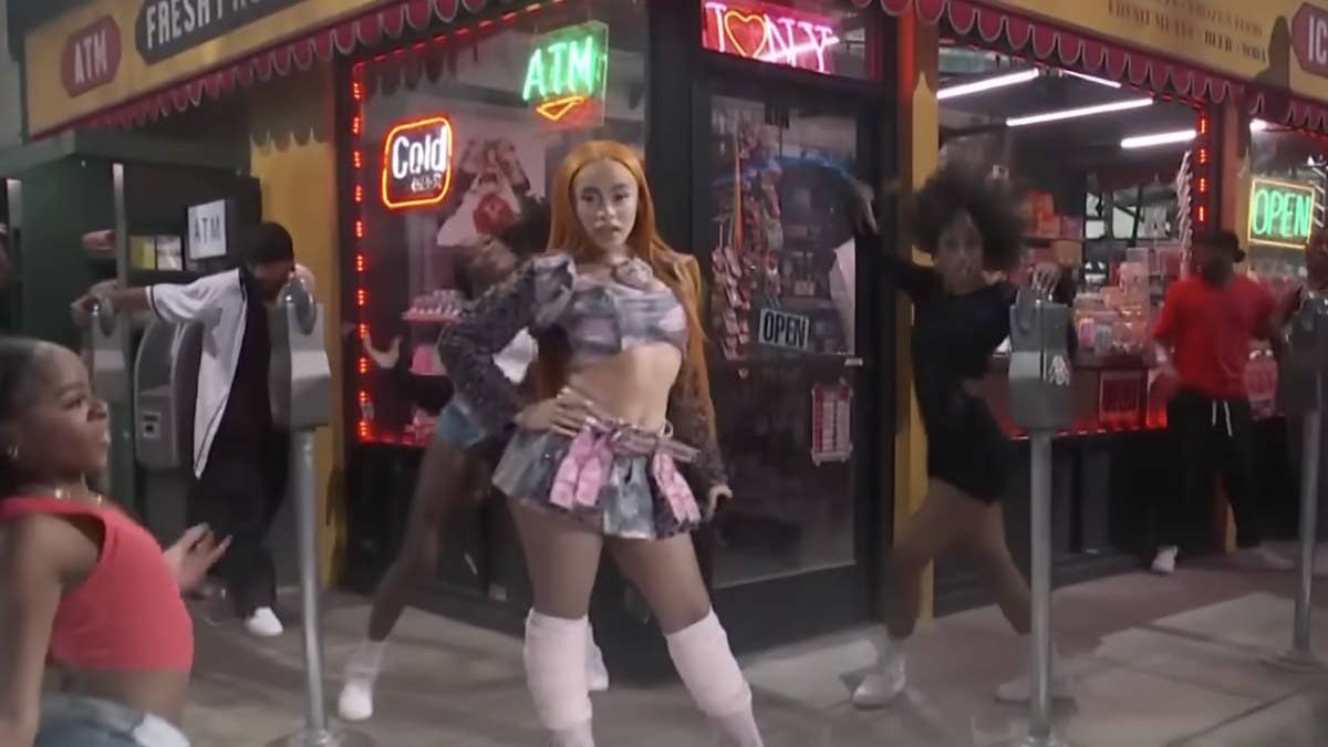 The Bronx rapper performed a medley of her biggest hits alongside a backdrop featuring a basketball court, a bodega, and a New York City subway platform.