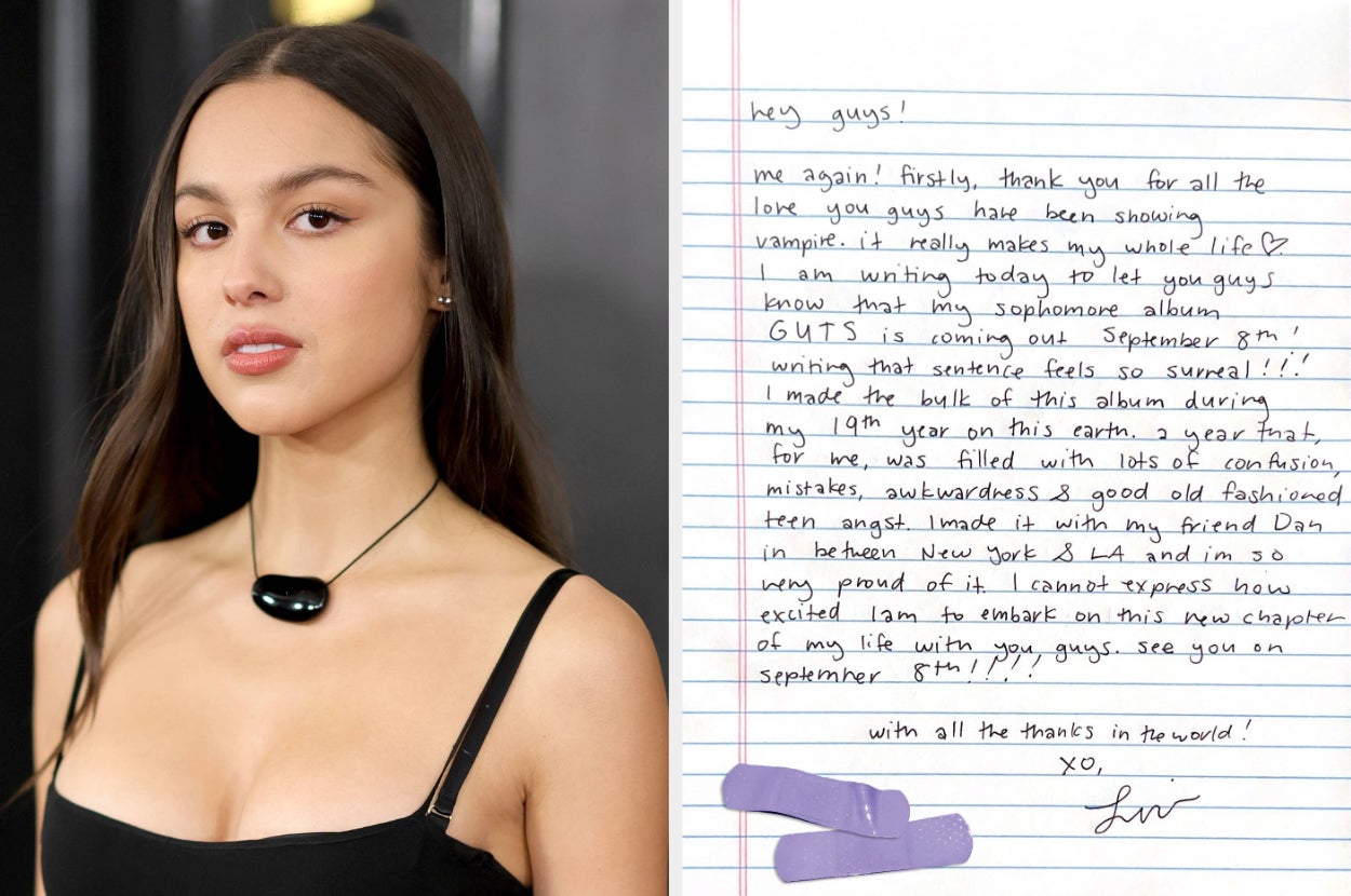 Olivia Rodrigo Announced New Album GUTS With Letter To Fans