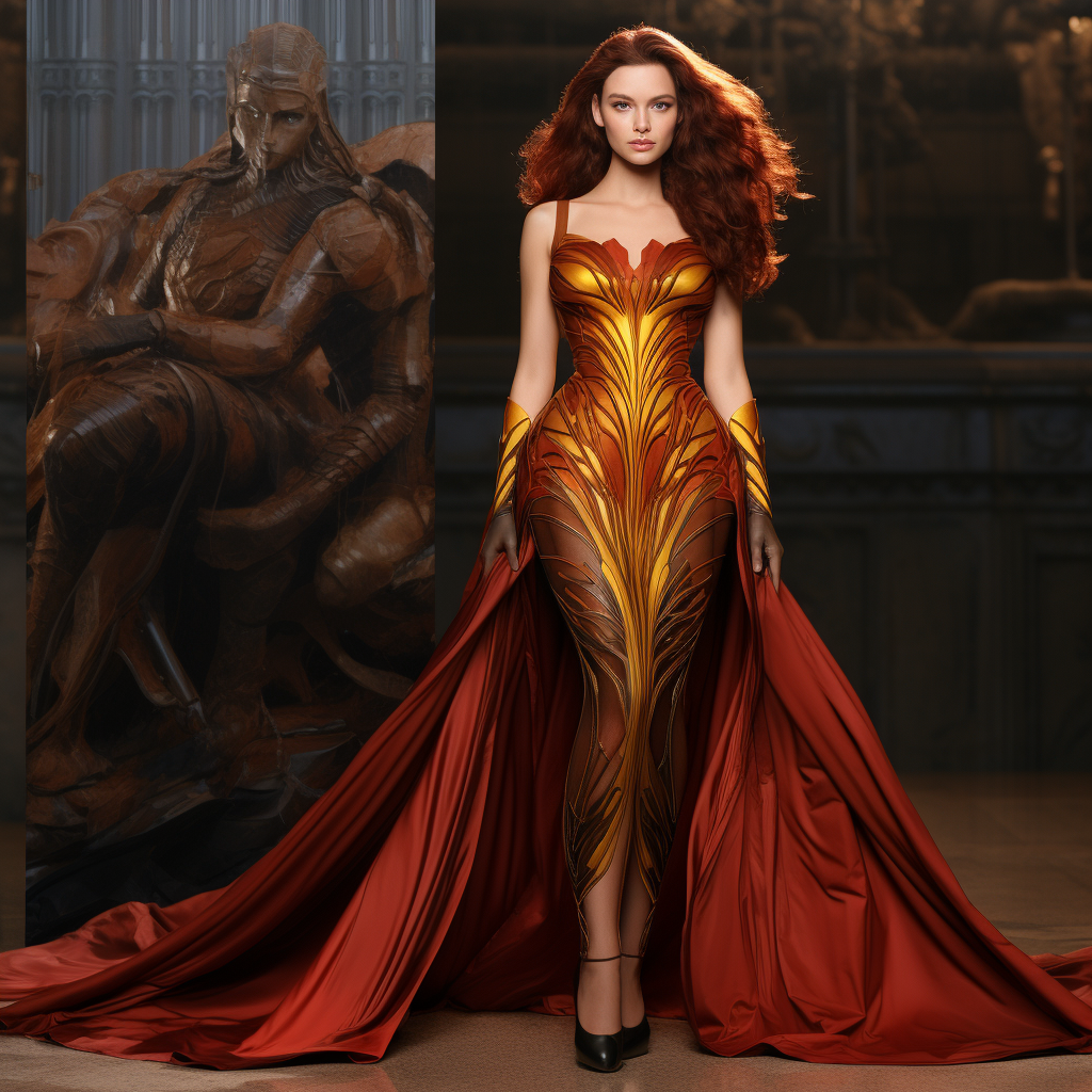 A dress inspired by Jean Grey