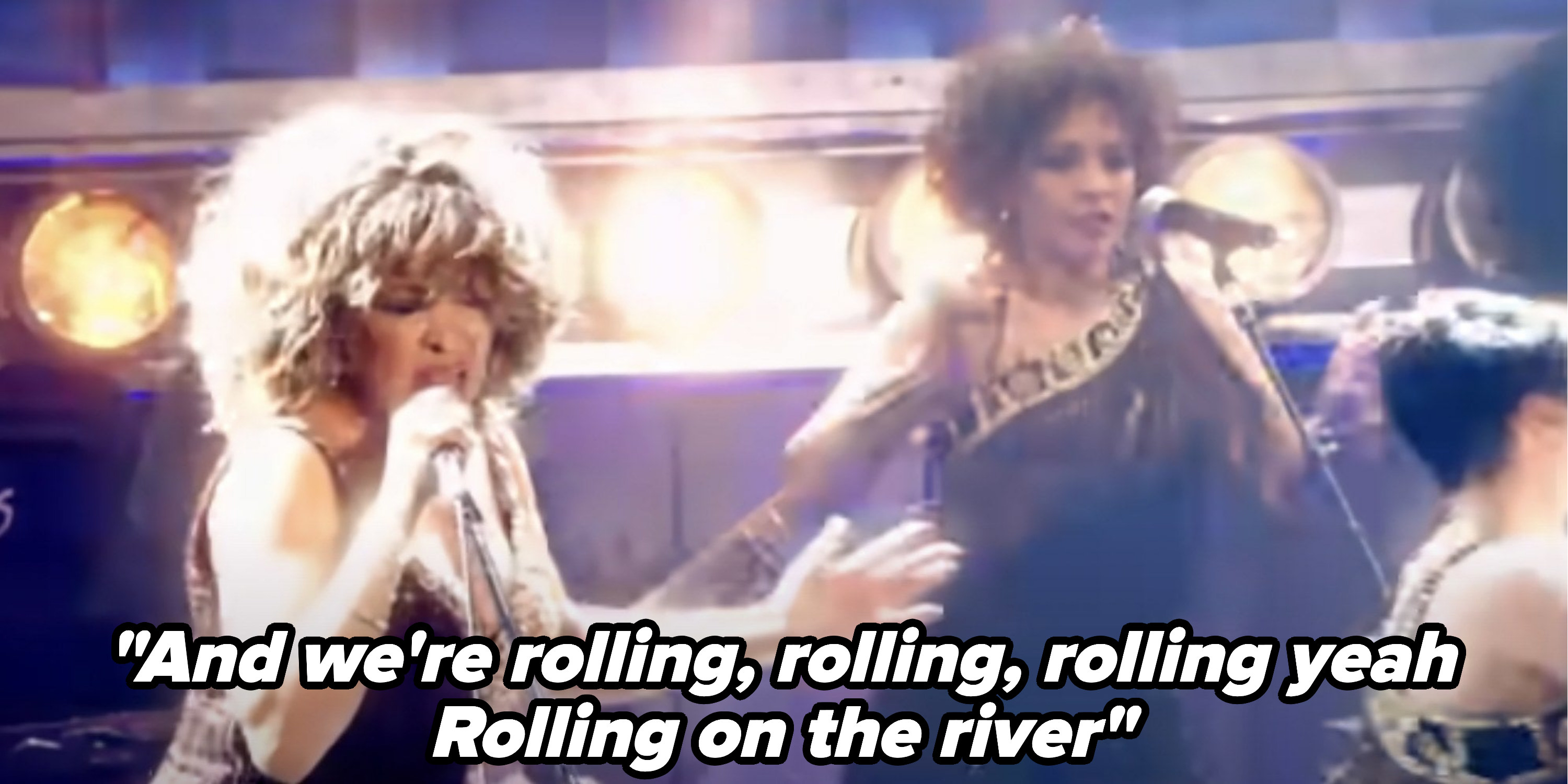 Tina Turner sings &quot;Proud Mary&quot;