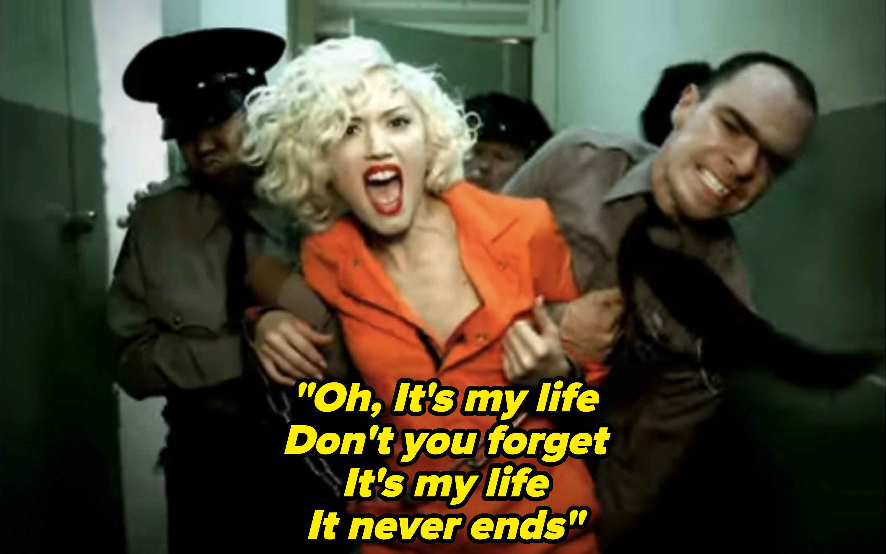 Gwen Stefani taken away in chains