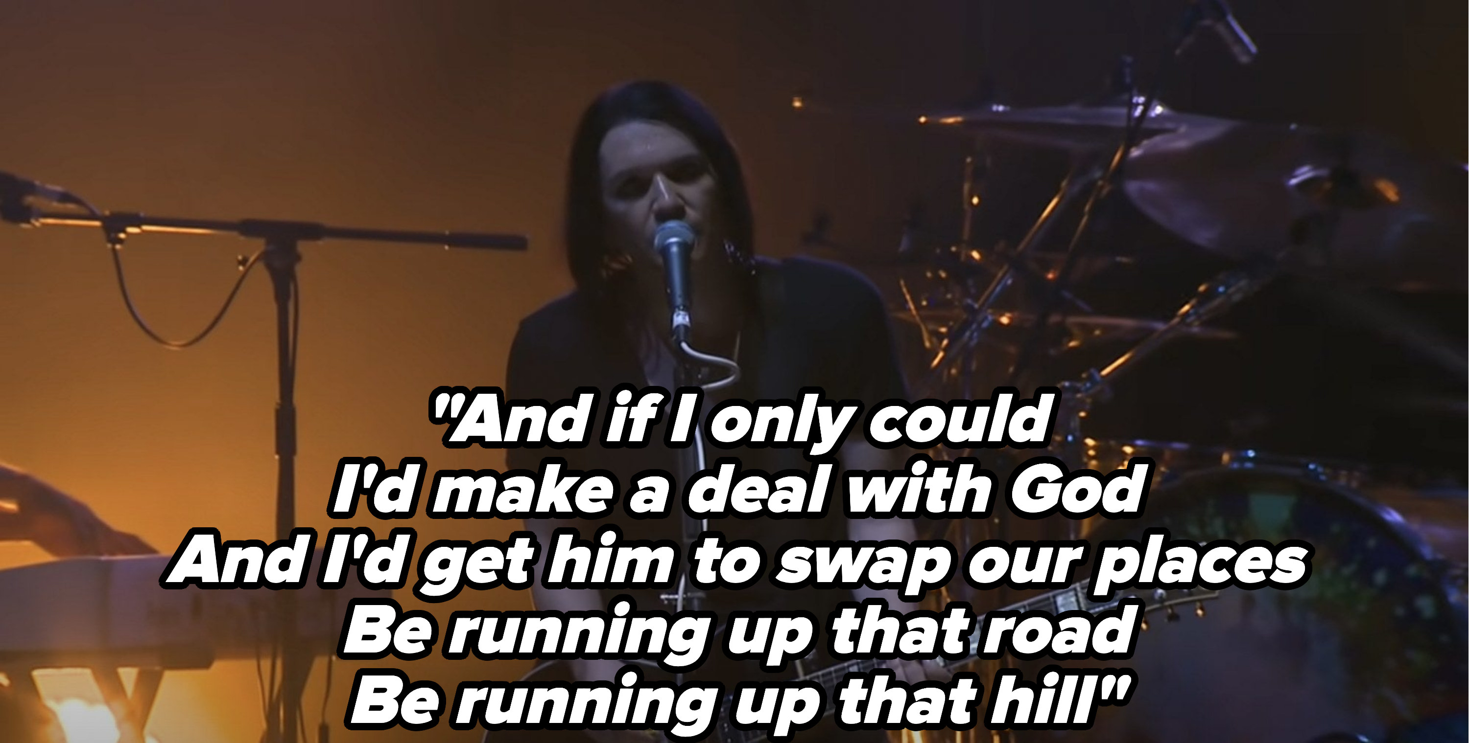 Placebo performs &quot;Running Up That Hill&quot; live