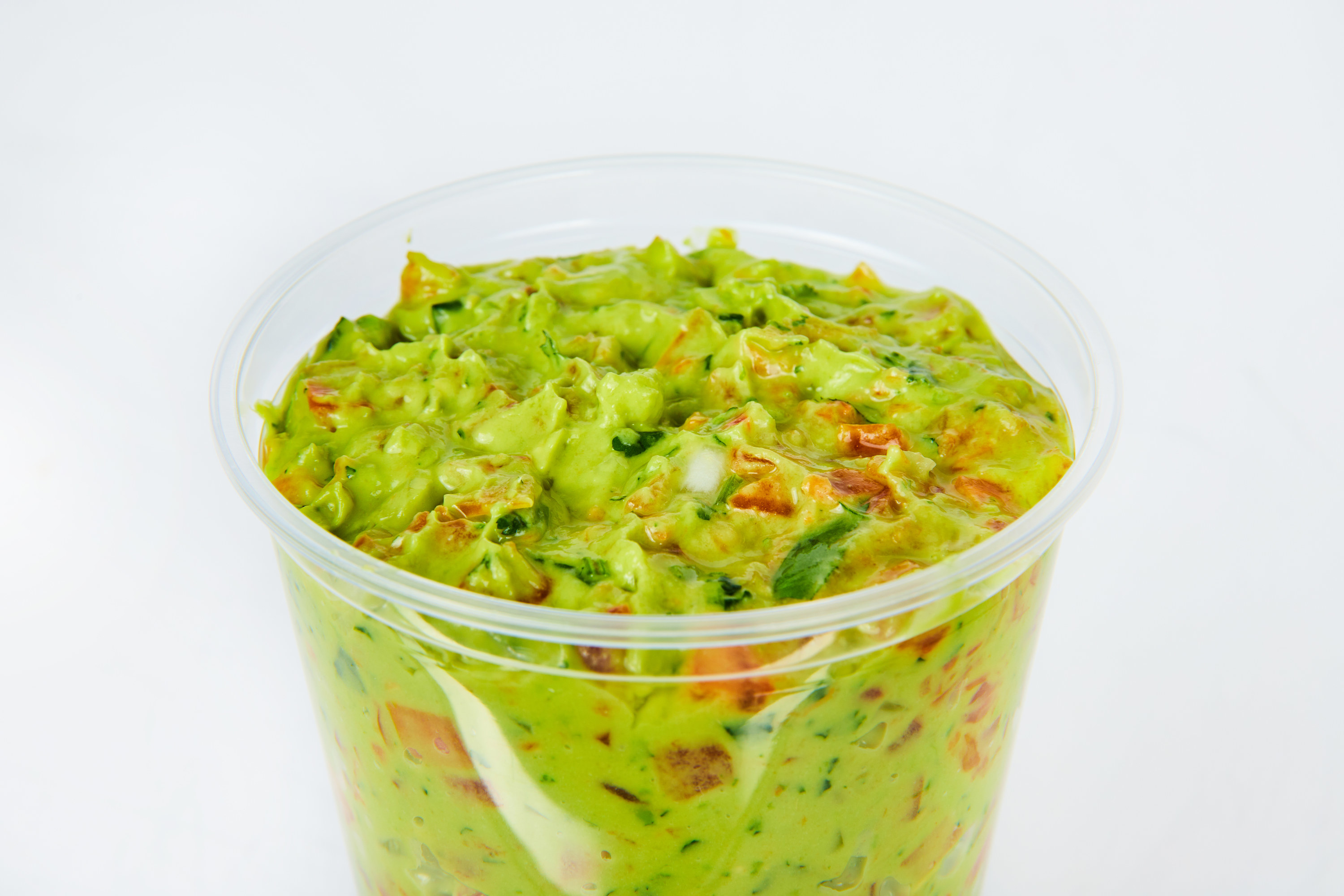 quacamole in a to-go container