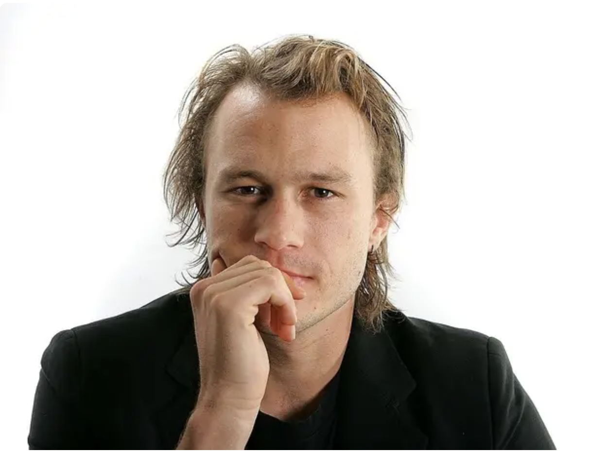 Closeup of Heath Ledger
