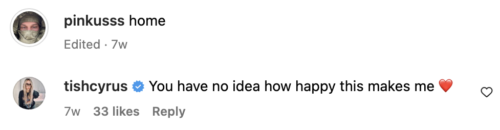 Comments from pinkusss: &quot;Home&quot; and tishcyrus: &quot;You have no idea how happy this makes me&quot;