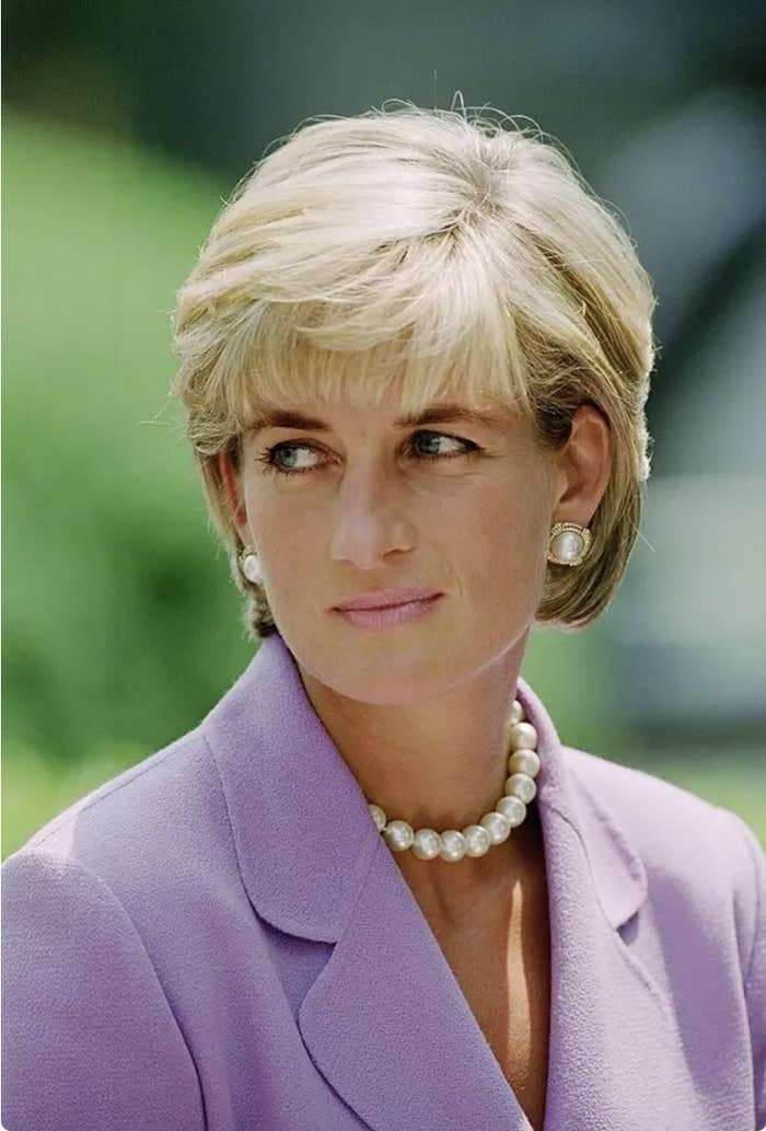 closeup of Princess Diana
