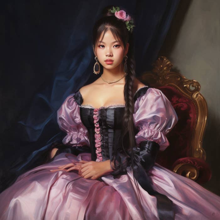 画像】BLACKPINKのジェニーが「昔のイギリス貴族」だったら…？AIで