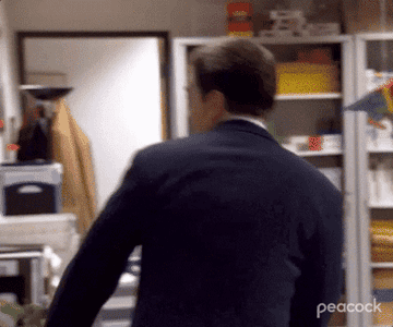 Andy punching the wall in &quot;The Office.&quot;