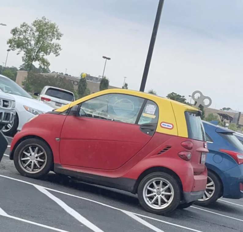 A tiny car