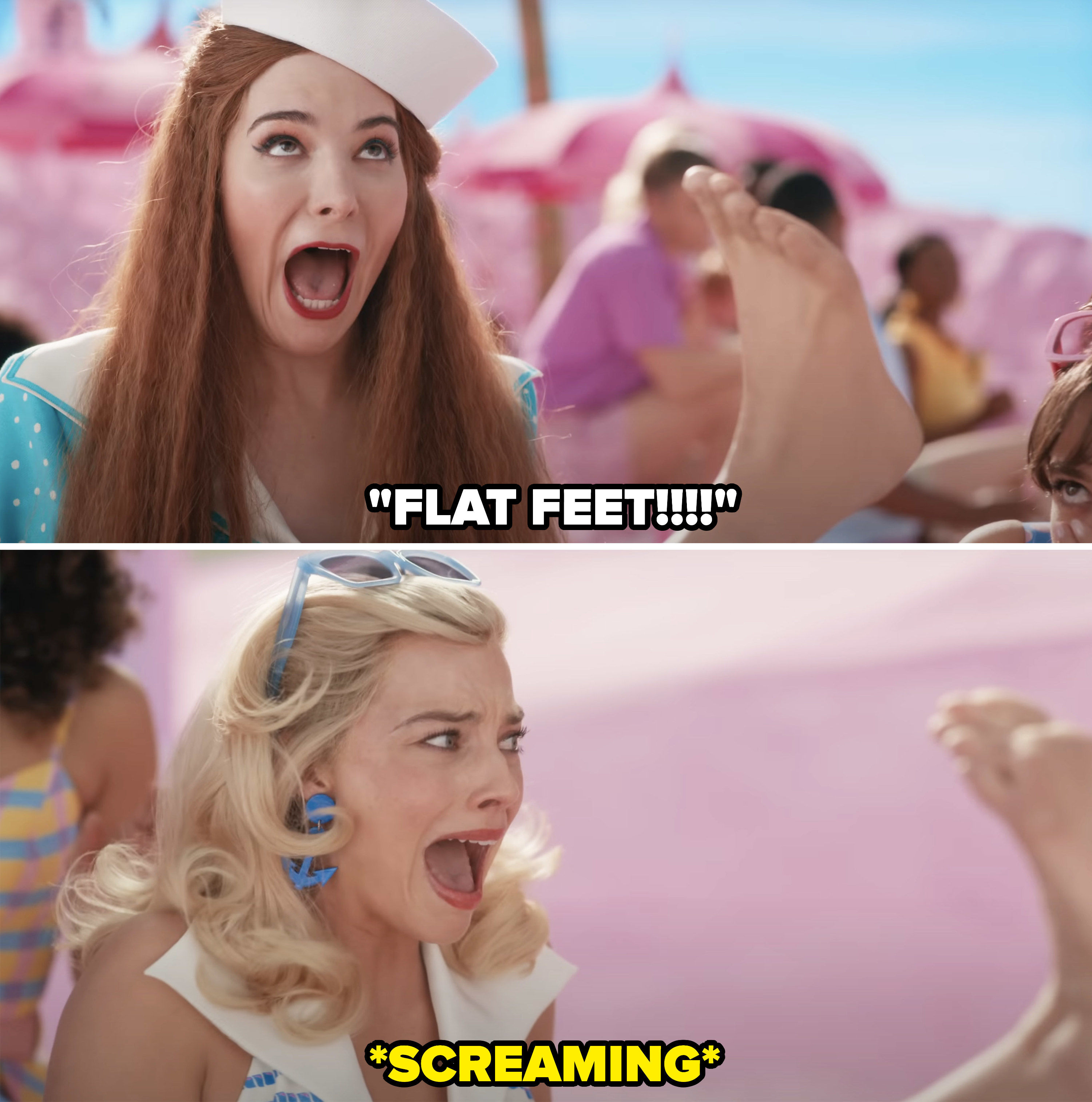 Barbie screaming over flat fee