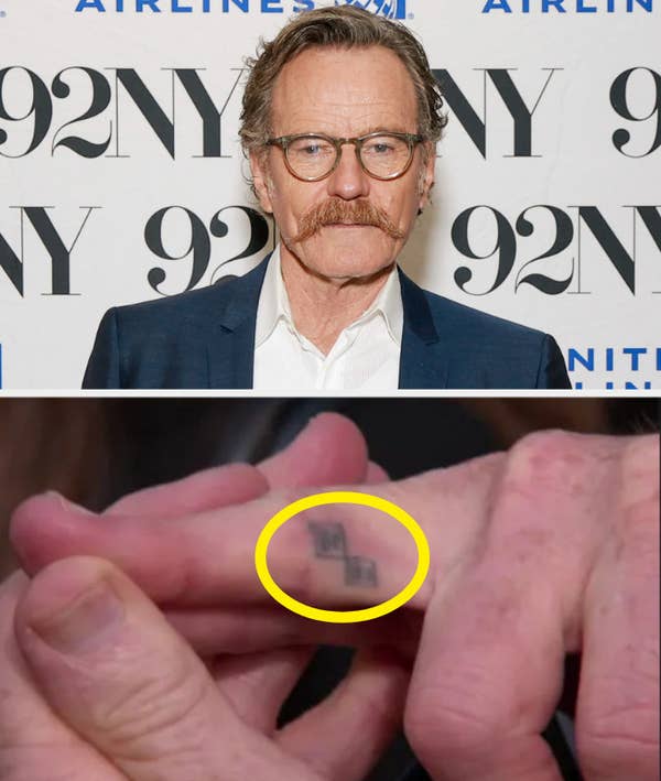 Closeup of Bryan Cranston&#x27;s tattoo