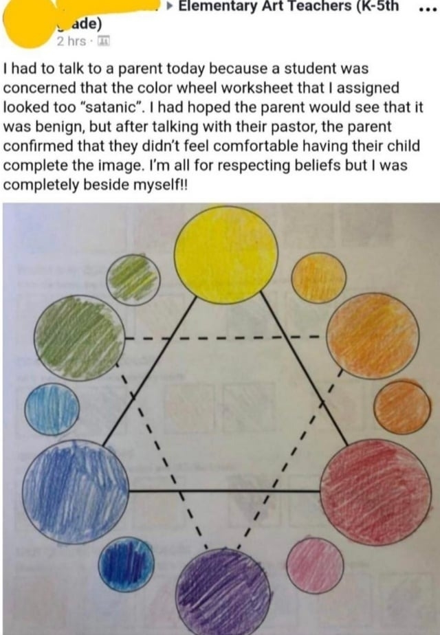 "I'm all for respecting beliefs but I was completely beside myself."