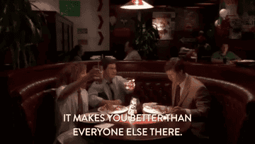 the workaholics guys saying it makes you better than everyone else there