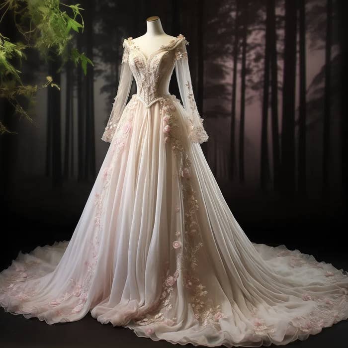 28 Wedding Dresses Inspired By Disney And Pixar Movies Made By AI